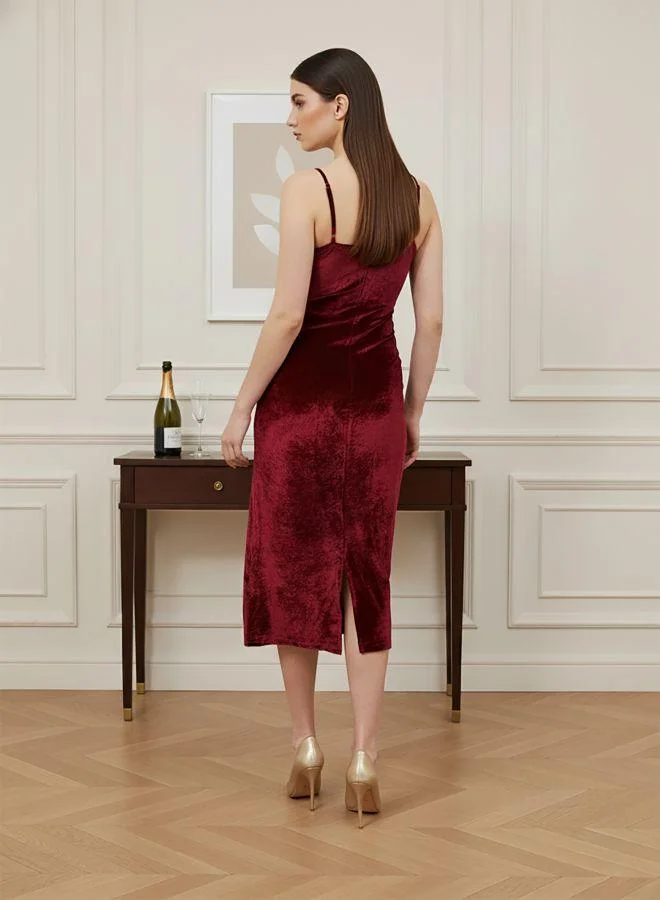 Freehand  Women Fitted Solid Sweetheart Sleeveless Bodycon Dress for Women | Best Price UAE